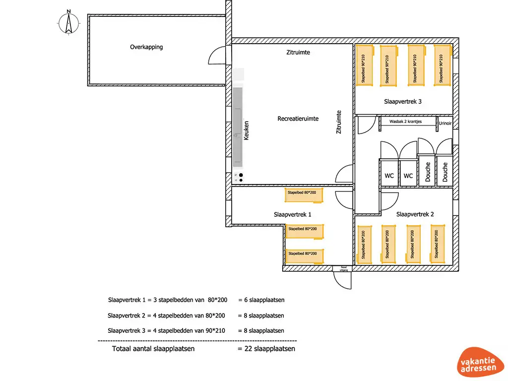 Vakantieadressen accommodatie afbeelding