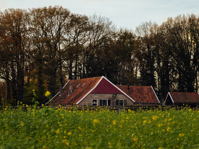 Groepsaccommodatie in Winterswijk (Gelderland) voor 12 personen met 6 slaapkamers en 2 badkamers.