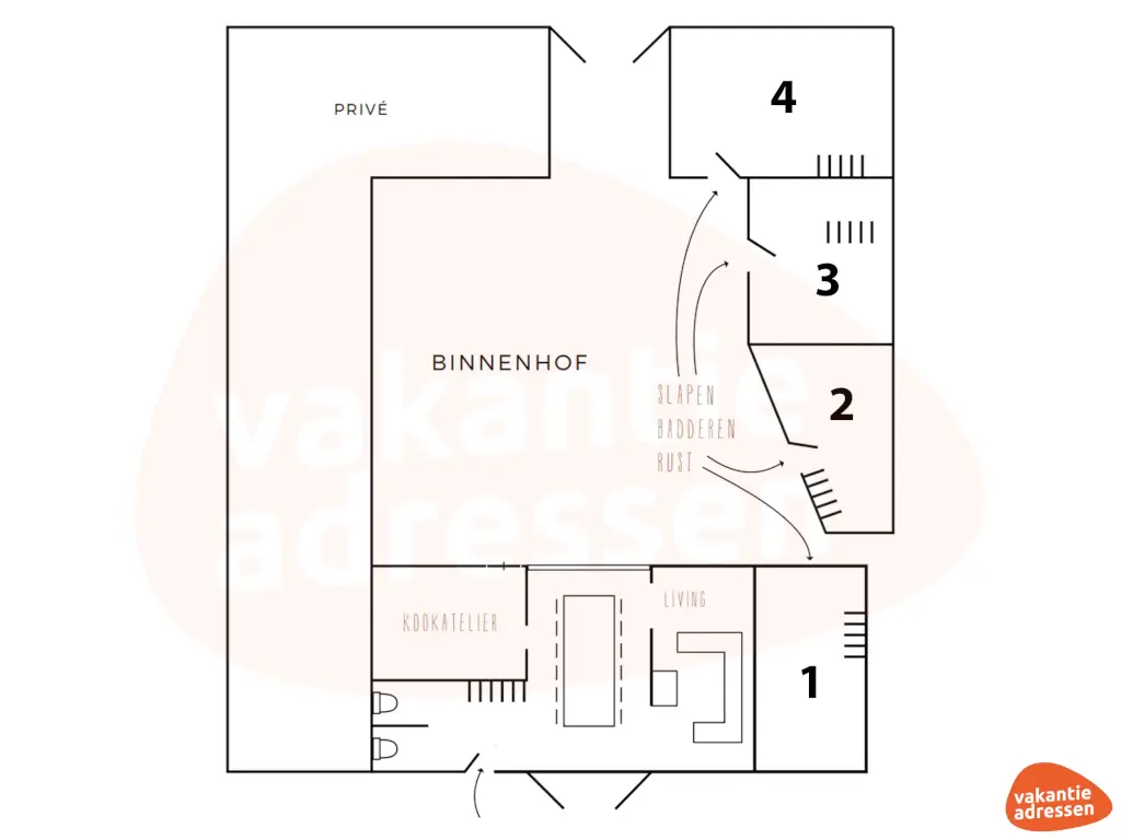 Vakantieadressen accommodatie afbeelding